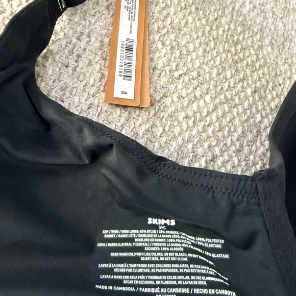 SKIMS Charcoal Women's Bra - Picture 3 of 3